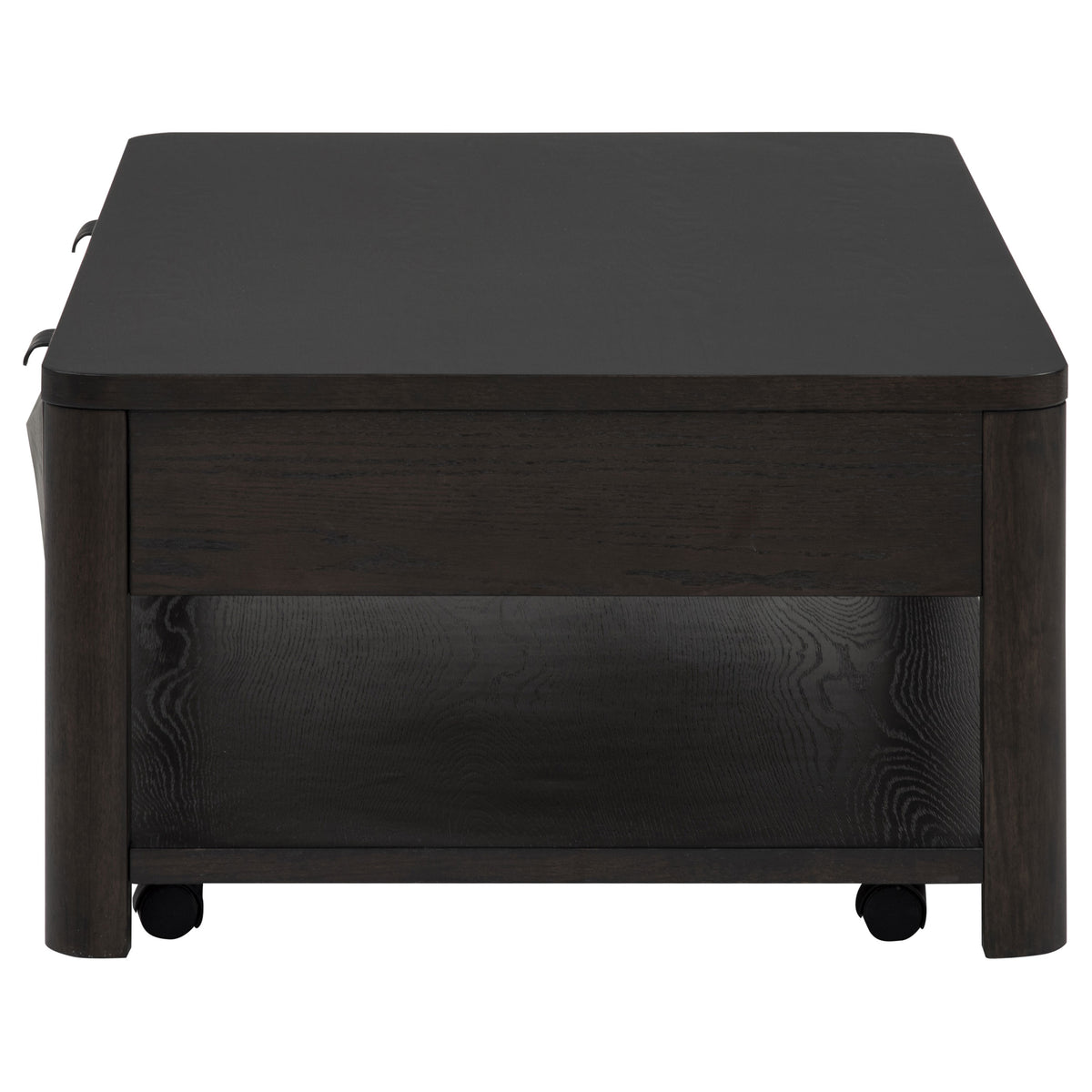 Marcelo Wood Coffee Table with 2 Drawers and Shelf