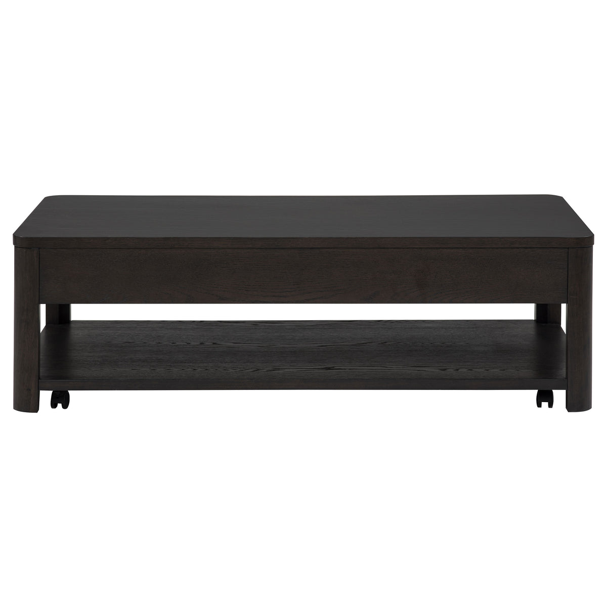 Marcelo Wood Coffee Table with 2 Drawers and Shelf
