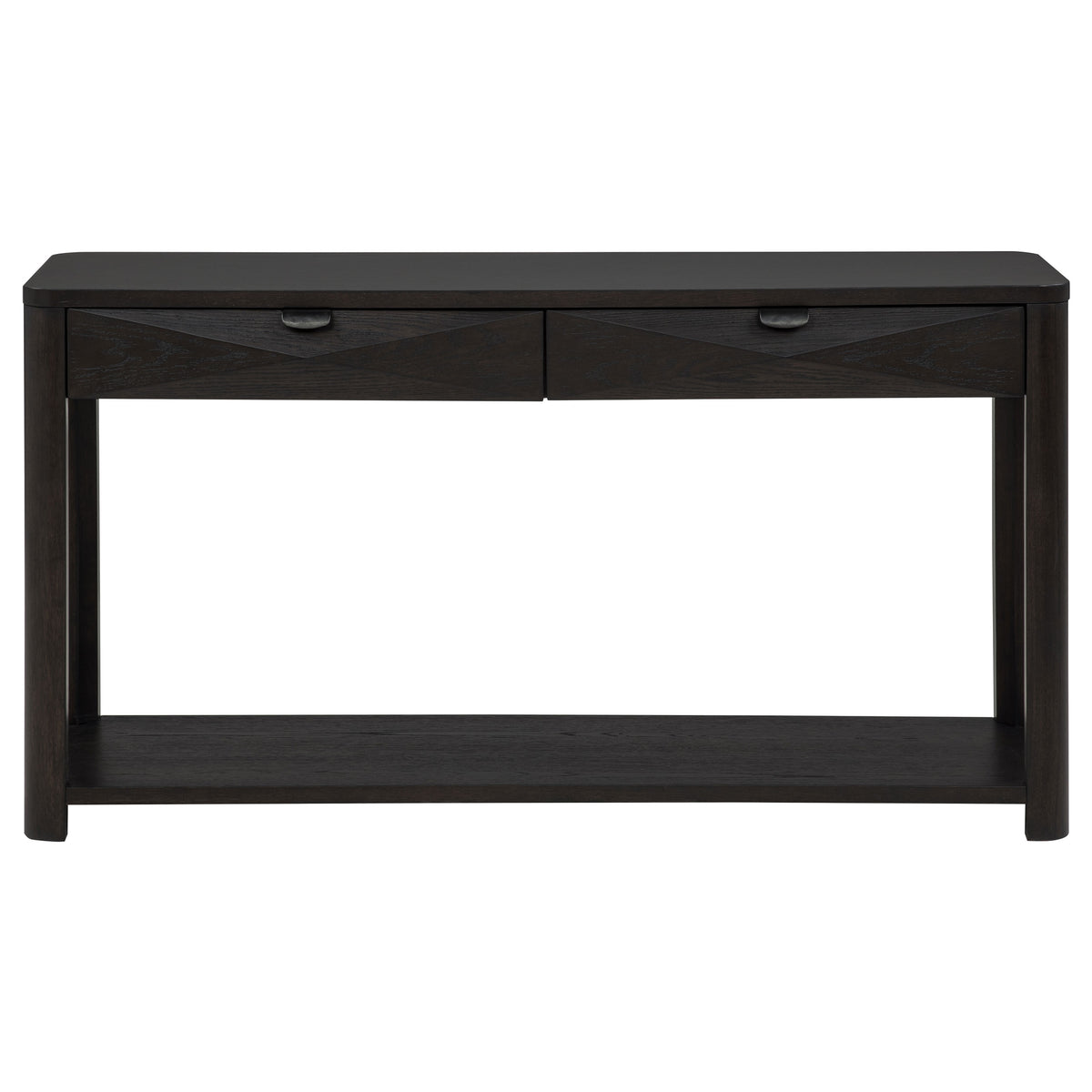 Marcelo Sofa Console Table with 2 Drawers and Shelf - Coffee