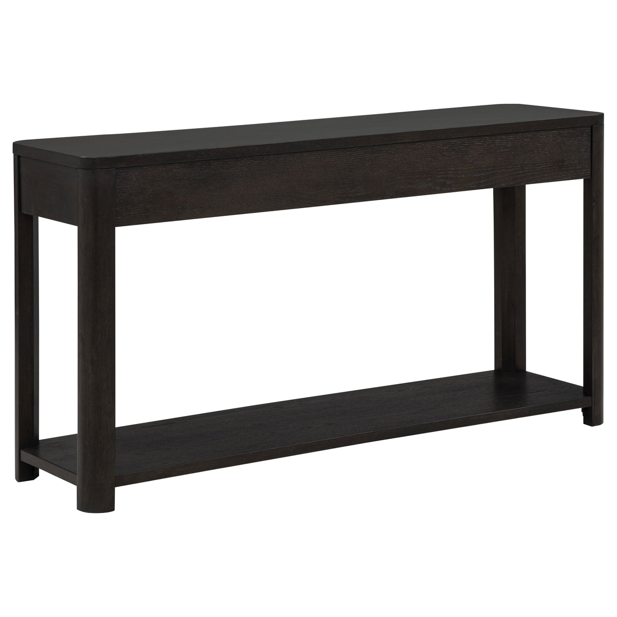 Marcelo Sofa Console Table with 2 Drawers and Shelf - Coffee
