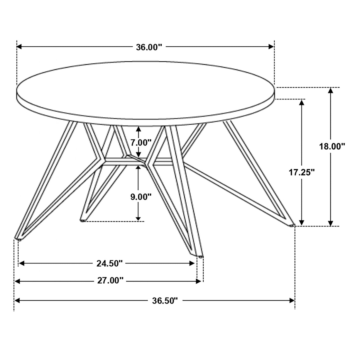 Hadi 2-piece Round SmartTop™ Coffee and End Table Set Cement