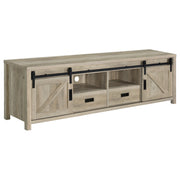 Madra 2-door Engineered Wood 79-inch TV Stand Pine - Distressed Pine