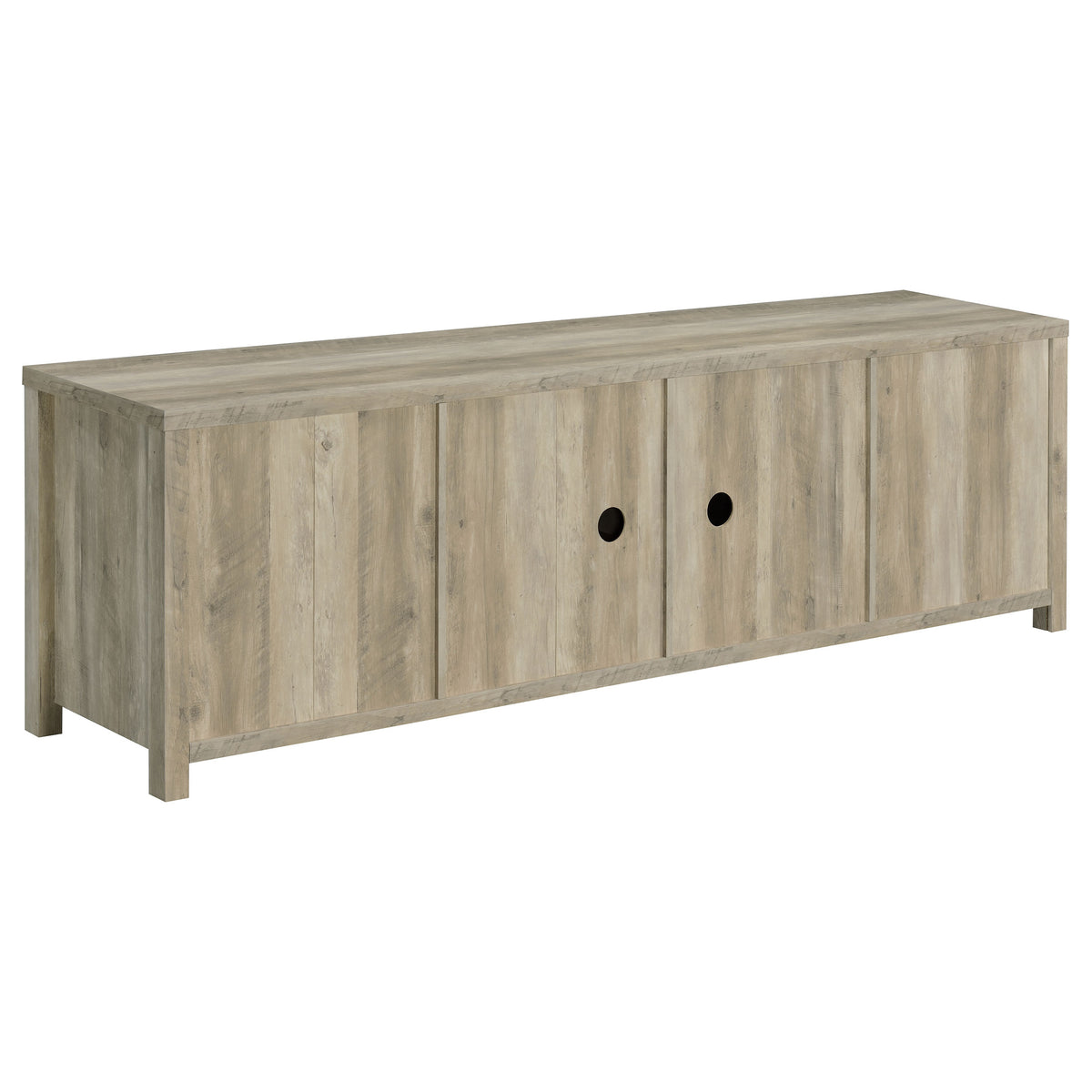 Madra 2-door Engineered Wood 79-inch TV Stand Pine - Distressed Pine