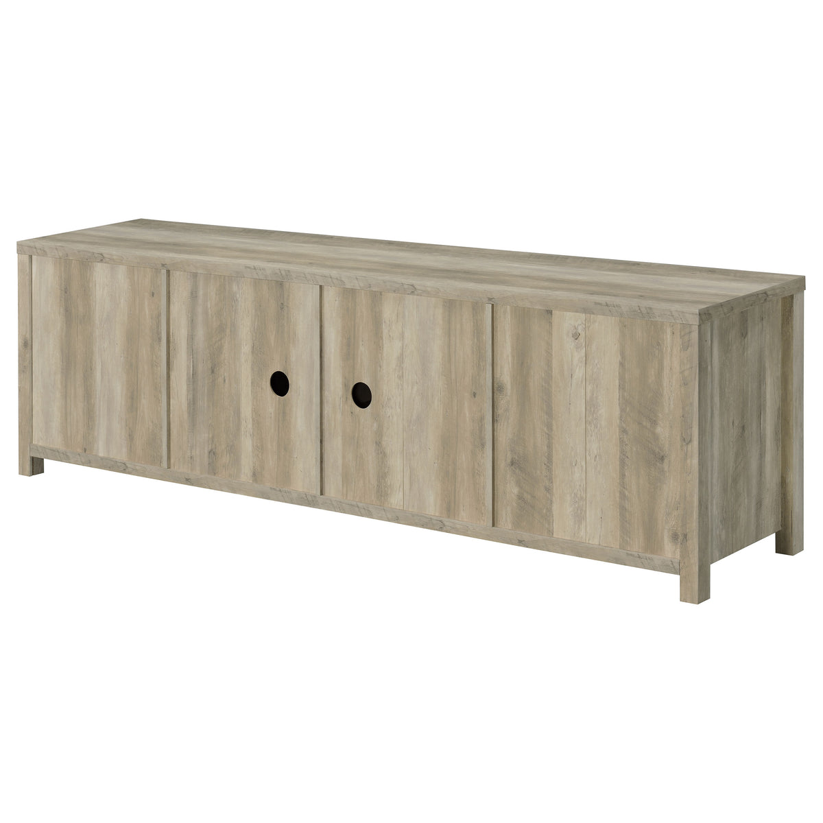 Madra 2-door Engineered Wood 79-inch TV Stand Pine - Distressed Pine