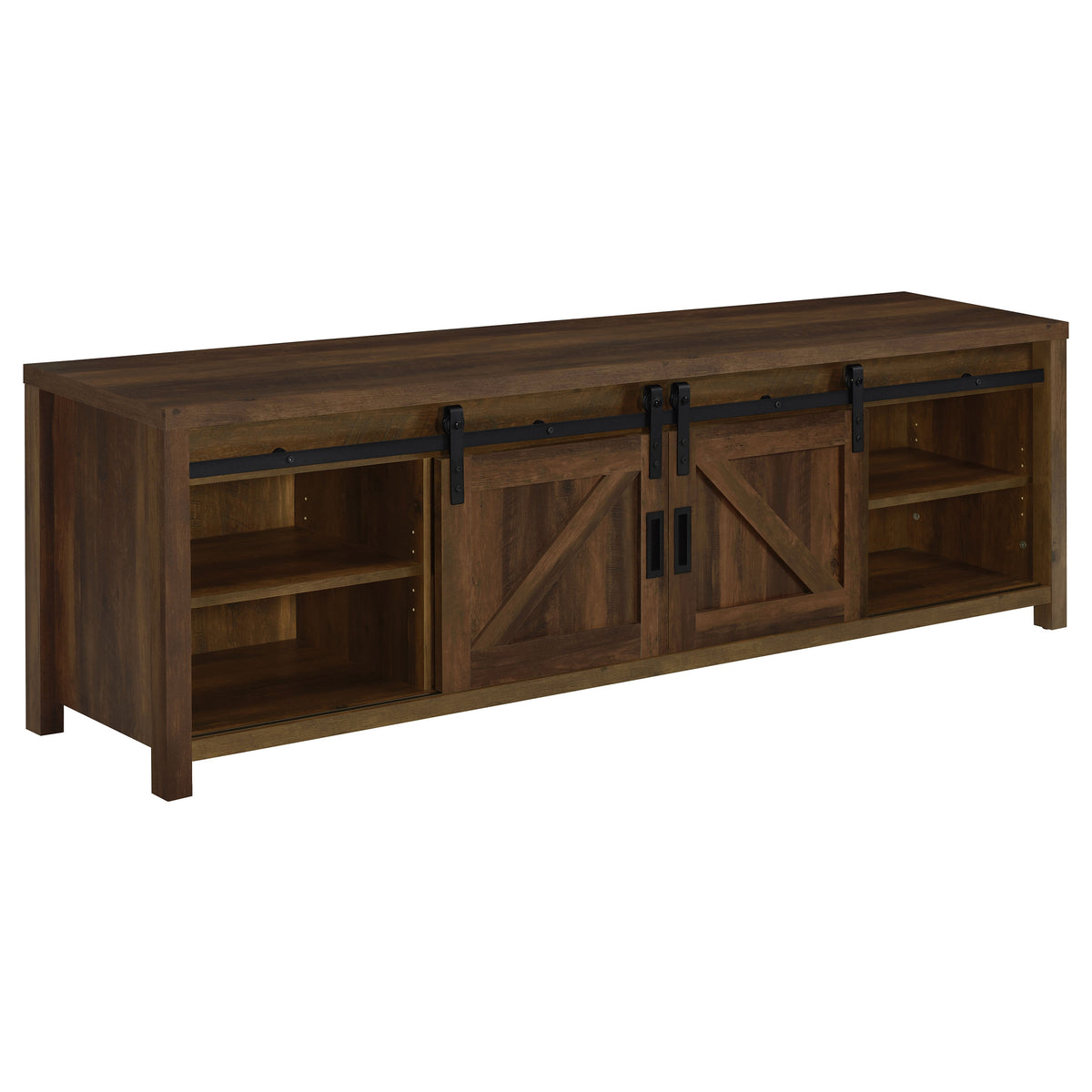 Madra 2-door Engineered Wood 79-inch TV Stand Pine - Dark Pine