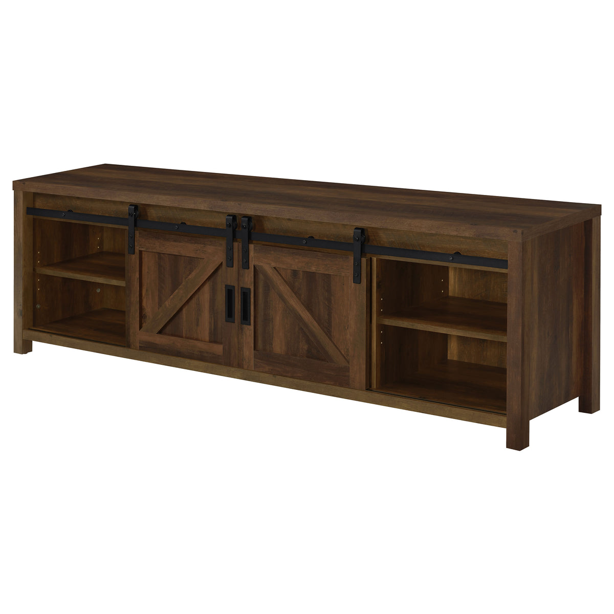 Madra 2-door Engineered Wood 79-inch TV Stand Pine - Dark Pine