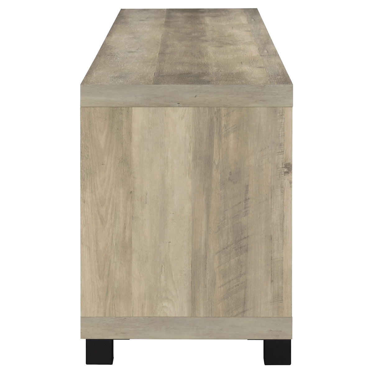 Sachin 4-door Engineered Wood 79-inch TV Stand - Distressed Pine