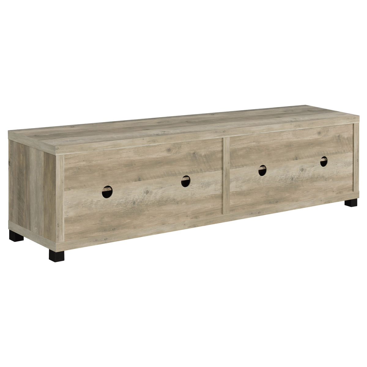 Sachin 4-door Engineered Wood 79-inch TV Stand - Distressed Pine