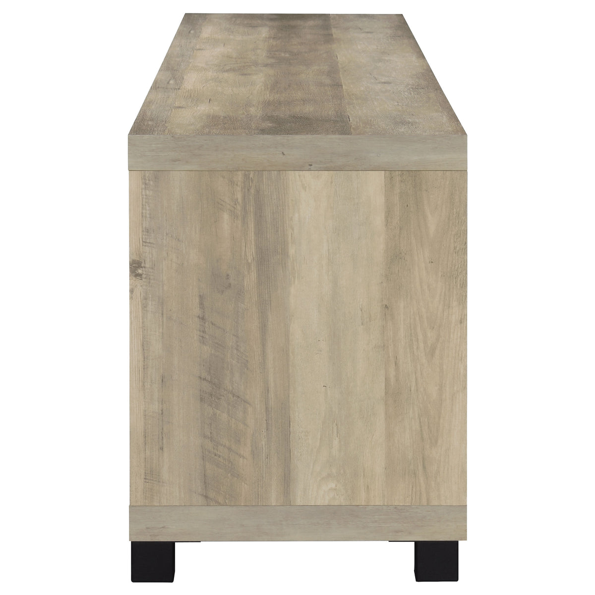 Sachin 4-door Engineered Wood 79-inch TV Stand - Distressed Pine