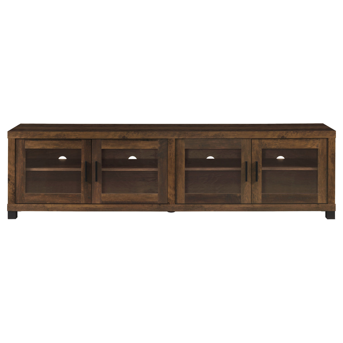 Sachin 4-door Engineered Wood 79-inch TV Stand - Dark Pine