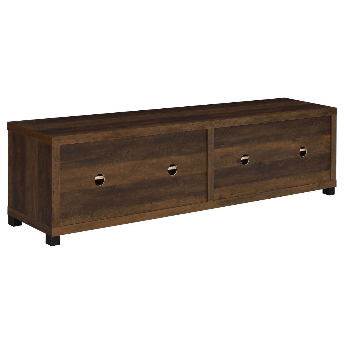 Sachin 4-door Engineered Wood 79-inch TV Stand - Dark Pine