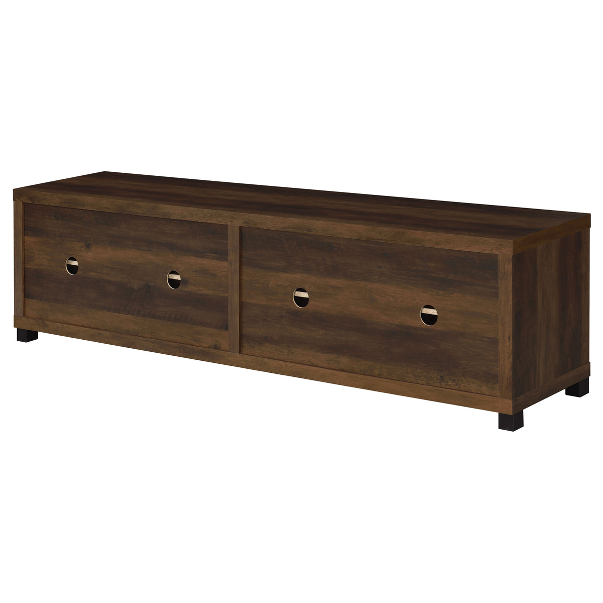 Sachin 4-door Engineered Wood 79-inch TV Stand - Dark Pine