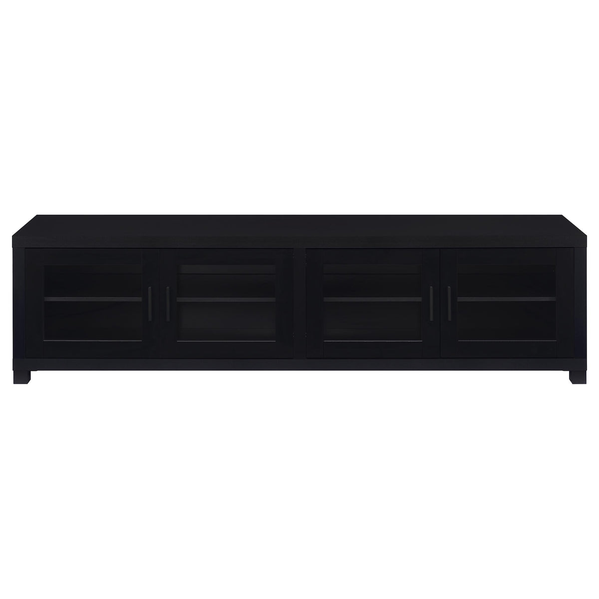 Sachin 4-door Engineered Wood 79-inch TV Stand - Black