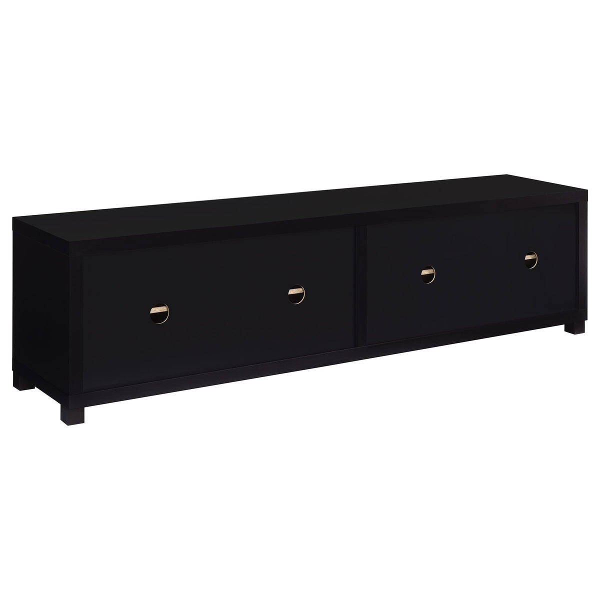 Sachin 4-door Engineered Wood 79-inch TV Stand - Black