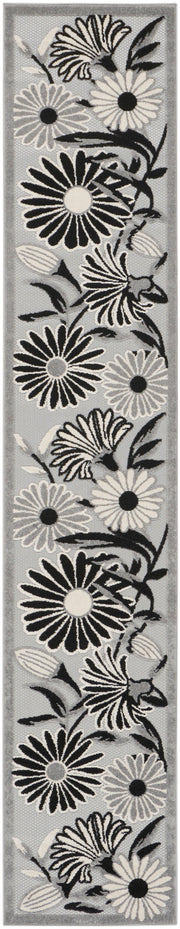 Aloha ALH33 Black White Rug - Runner