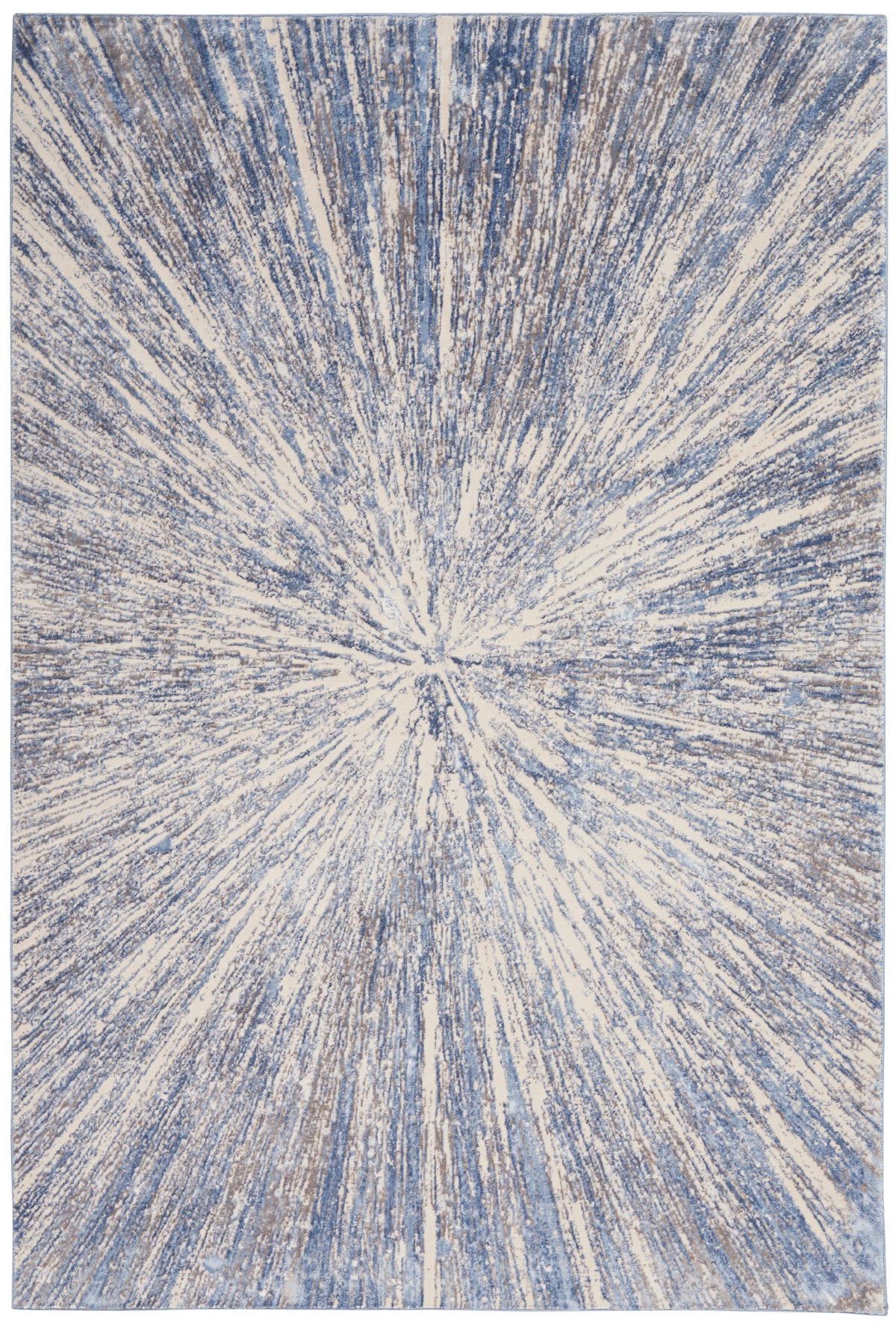 Silky Textures SLY05 Blue Grey Rug - Rectangle