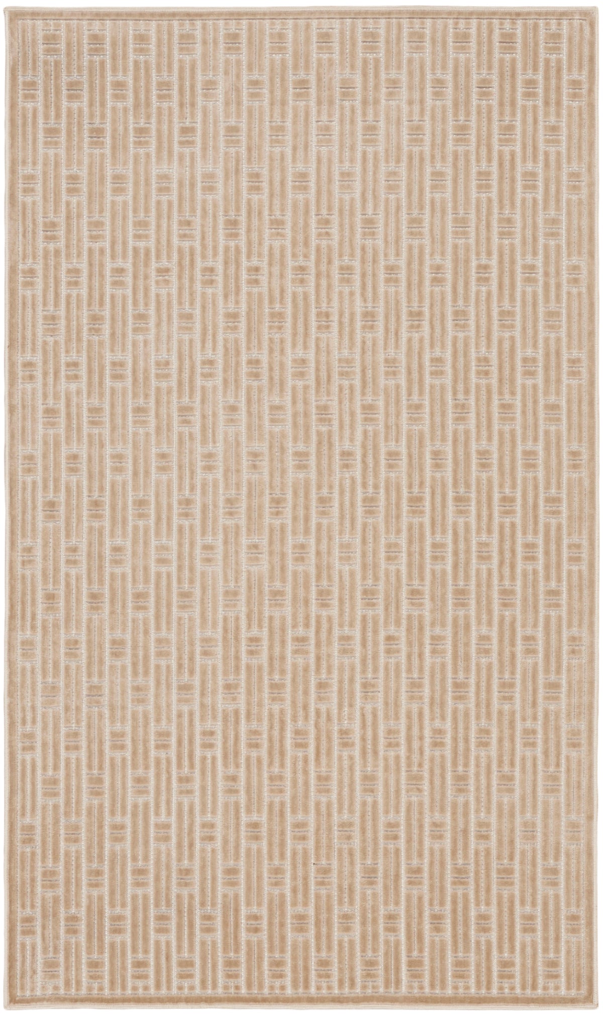 Washable Charm WCH02 Beige Ivory Rug - Rectangle