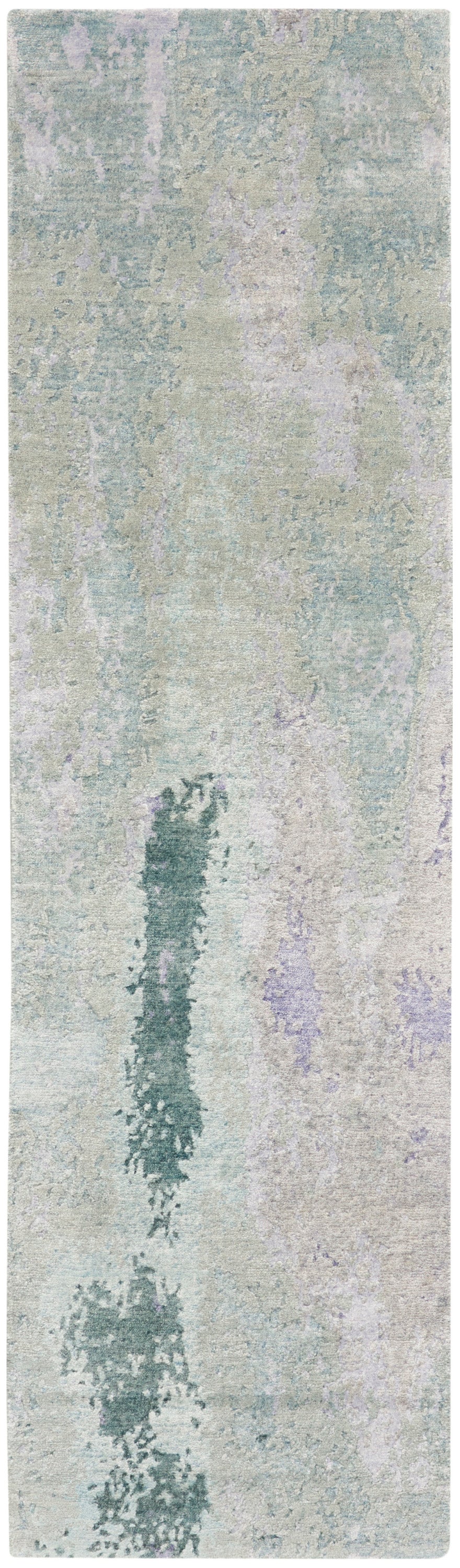 Silk Shadows SHA22 Blue Green Rug - Runner