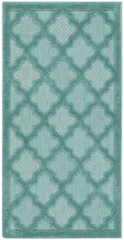 Easy Care NES01 Aqua Teal Rug - Rectangle