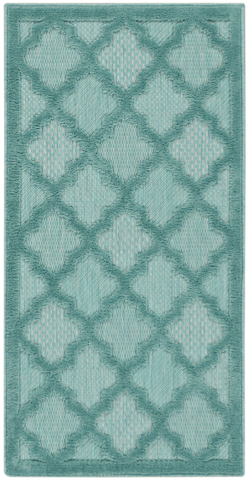 Easy Care NES01 Aqua Teal Rug - Rectangle