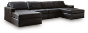 Modmax II 4-Piece Double Chaise Sectional Leather