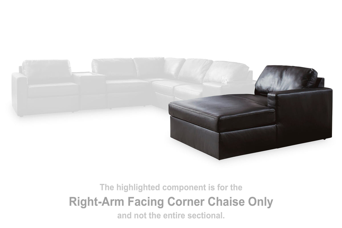Modmax II RAF Corner Chaise Leather