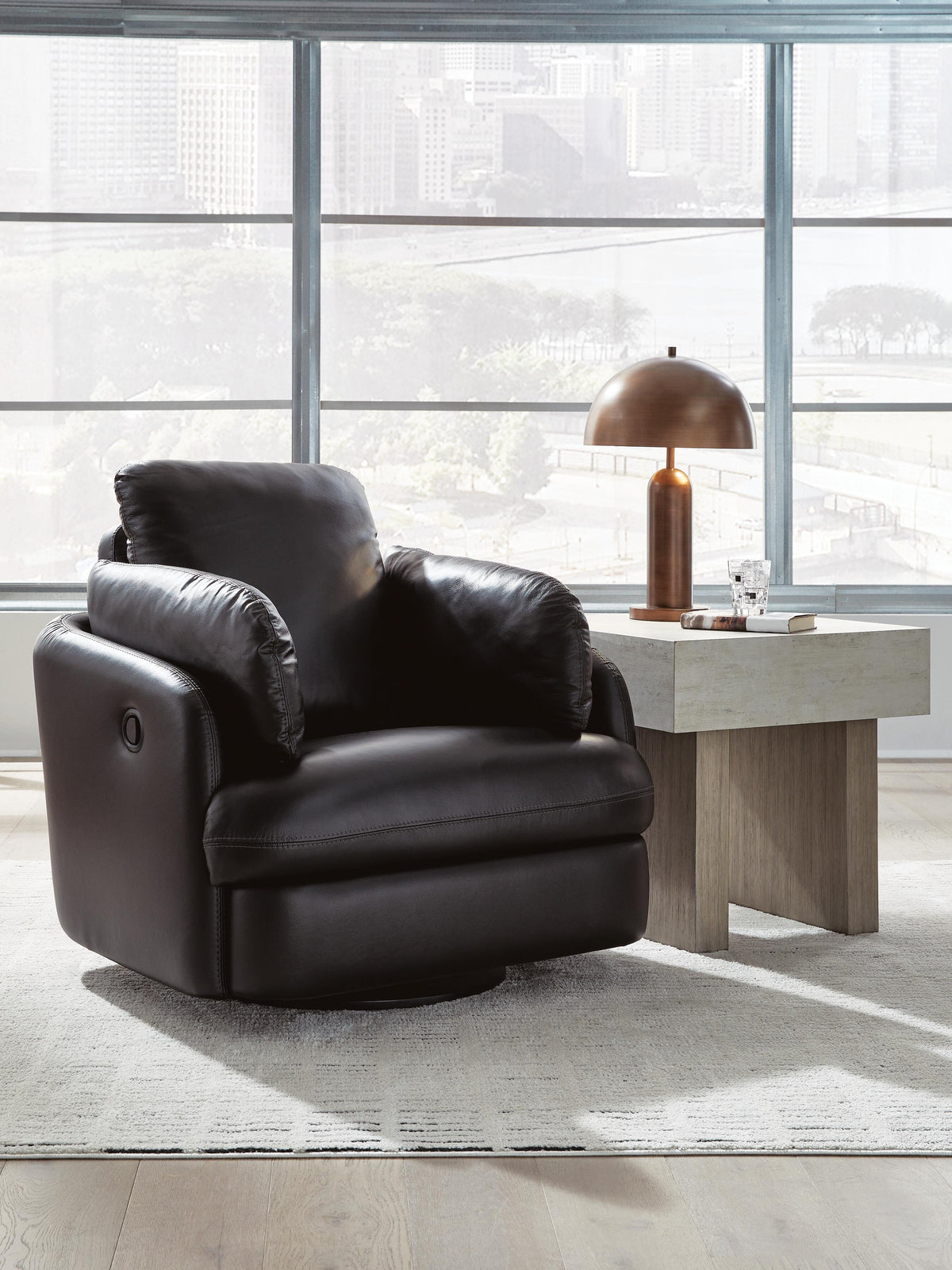 Modmax II Swivel Glider Recliner Leather