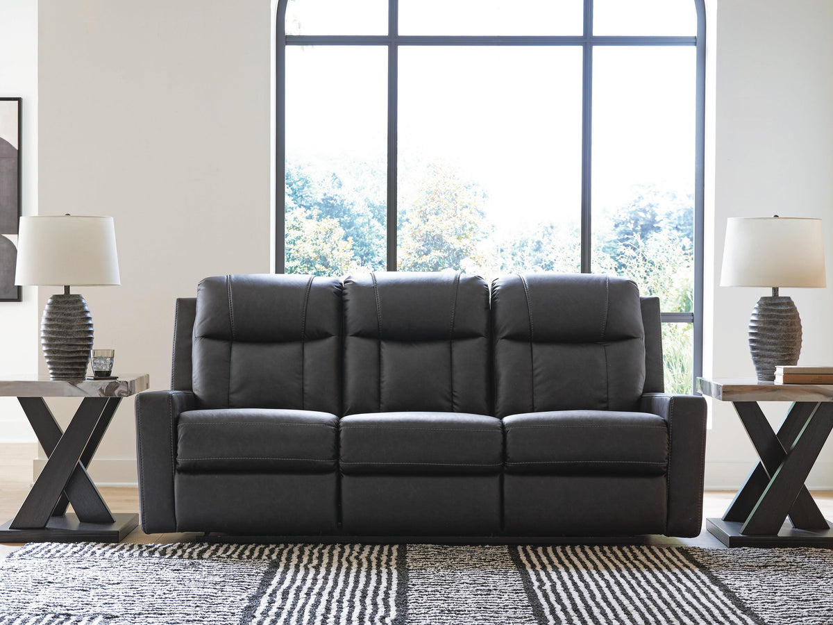 Mackmenville Reclining Sofa Faux Leather