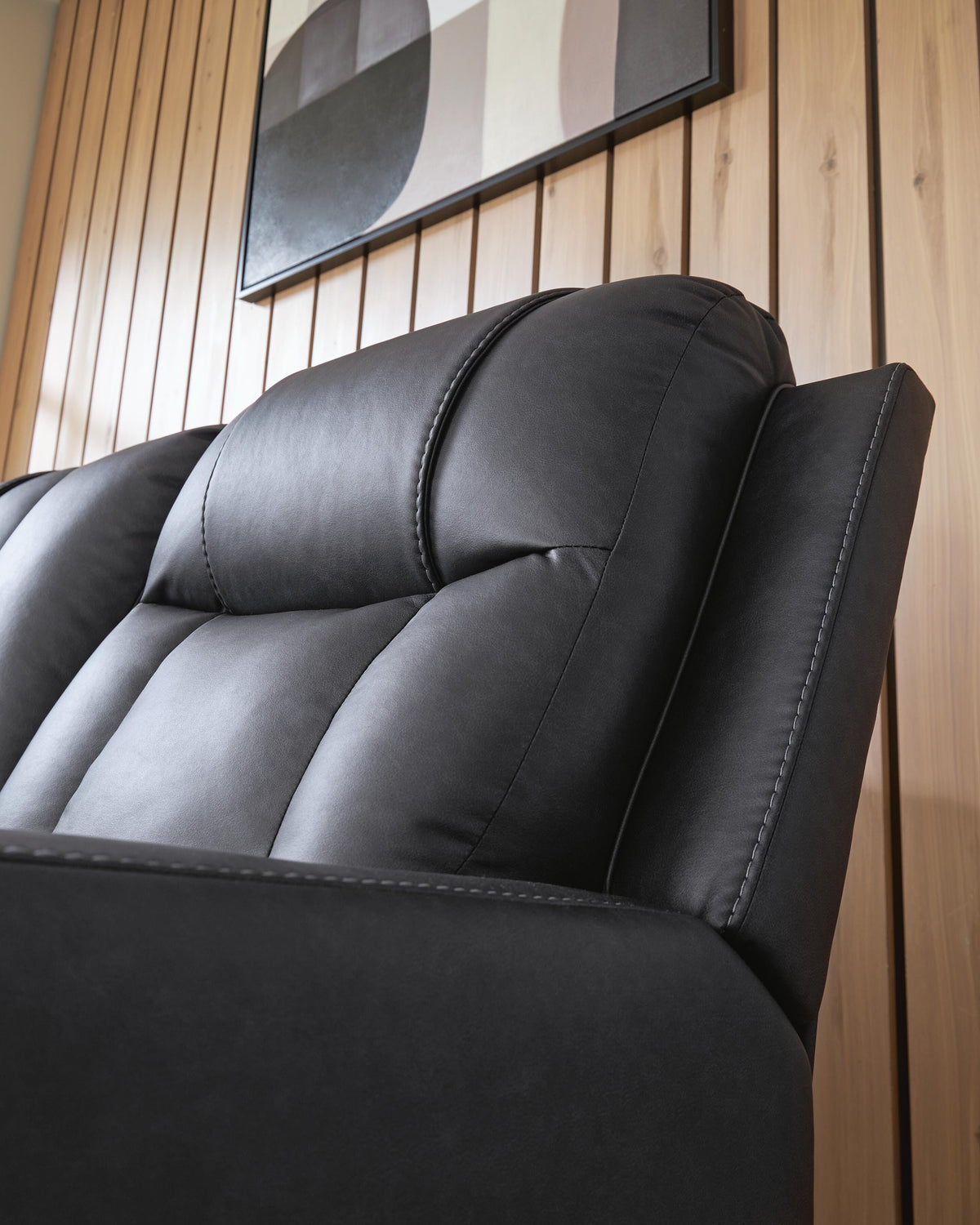 Mackmenville Reclining Sofa Faux Leather