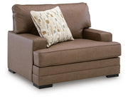 VillaCourt Chair and a Half Faux Leather