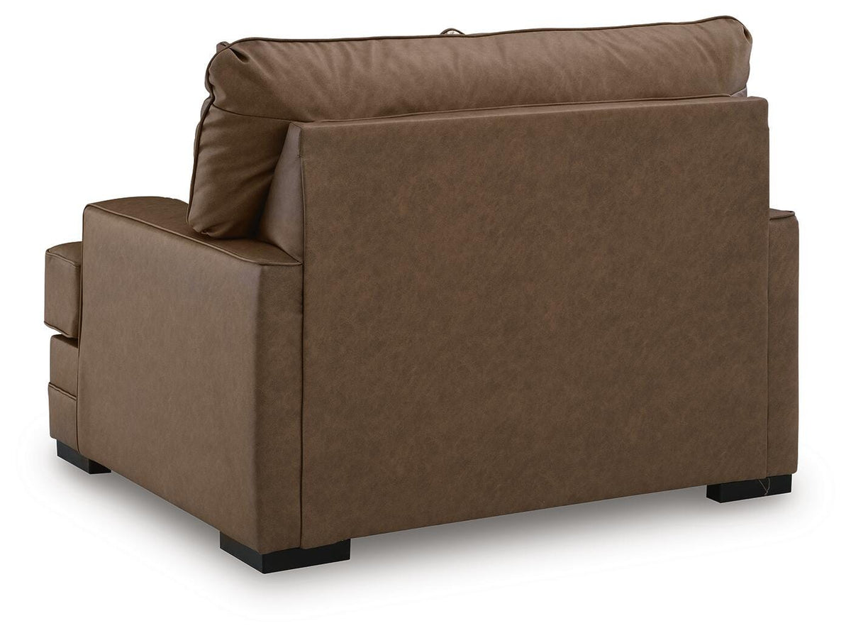VillaCourt Chair and a Half Faux Leather