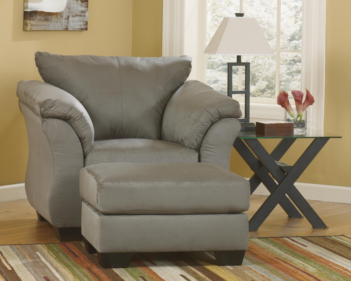 Darcy Ottoman Microfiber