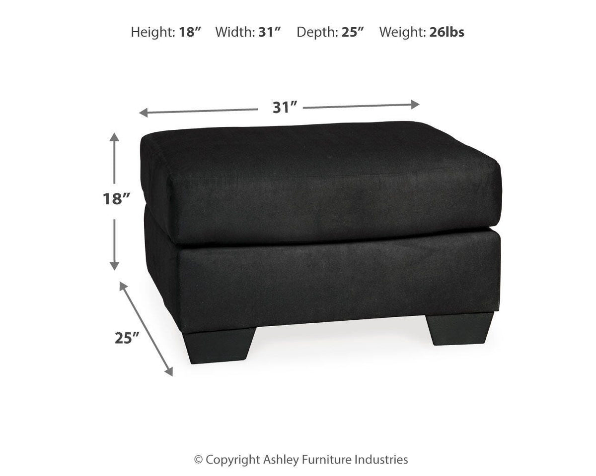 Darcy Ottoman Microfiber