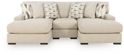 Laurelgrove 3-Piece Double Chaise Sectional Next-Gen Nuvella™ Performance Fabric Chenille