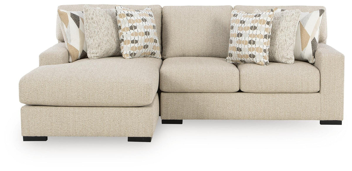 Laurelgrove 2-Piece Sectional Sofa Chaise Next-Gen Nuvella™ Performance Fabric Chenille