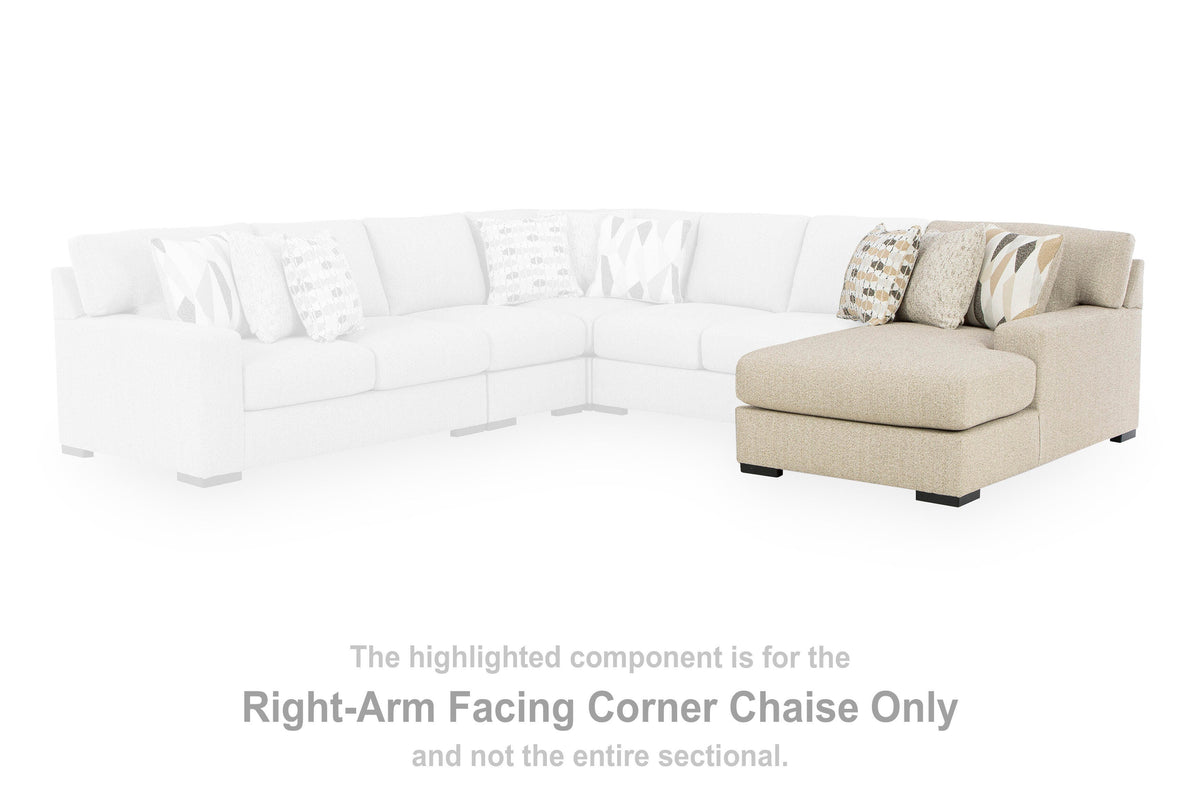Laurelgrove RAF Corner Chaise Next-Gen Nuvella™ Performance Fabric Chenille