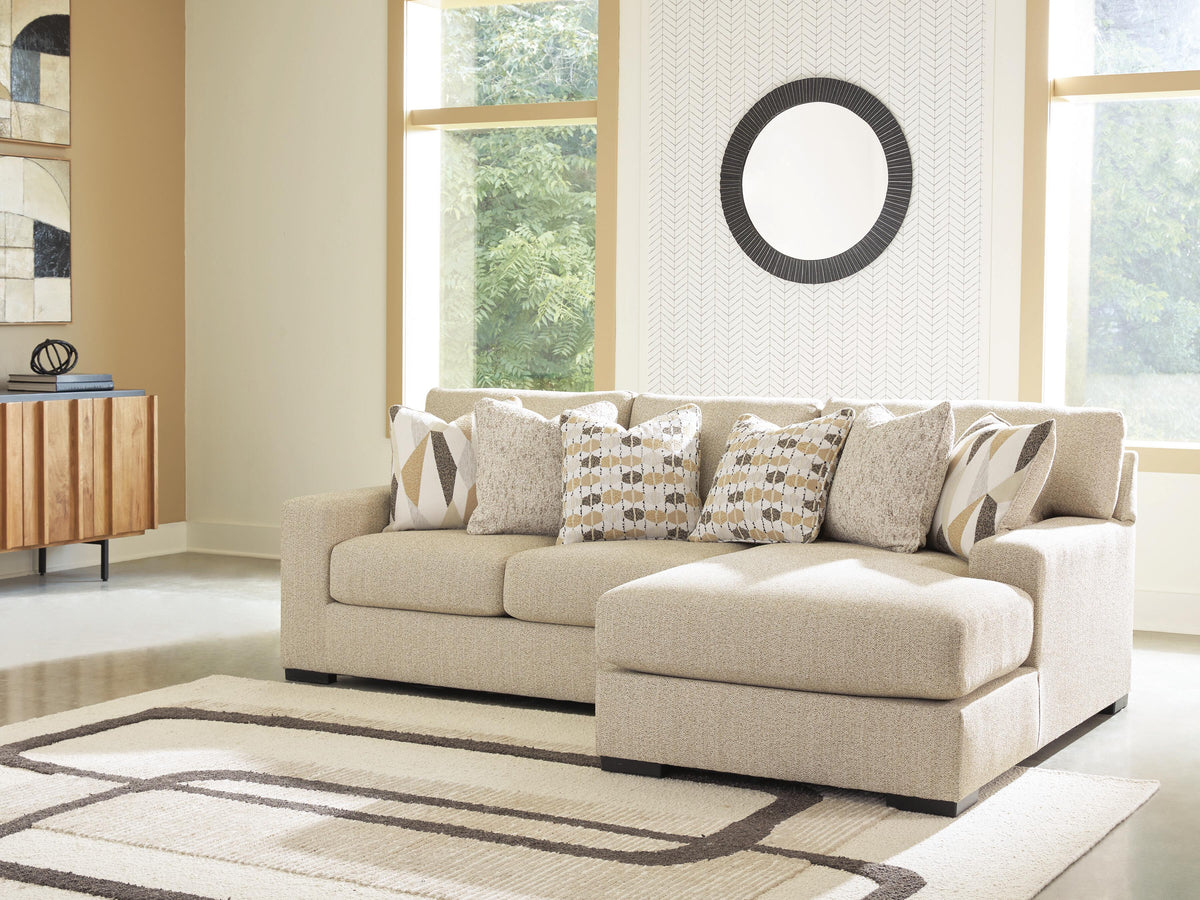 Laurelgrove 2-Piece Sectional Sofa Chaise Next-Gen Nuvella™ Performance Fabric Chenille