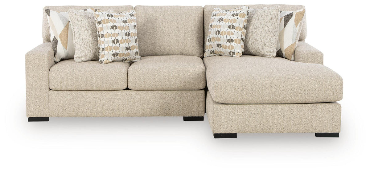 Laurelgrove 2-Piece Sectional Sofa Chaise Next-Gen Nuvella™ Performance Fabric Chenille