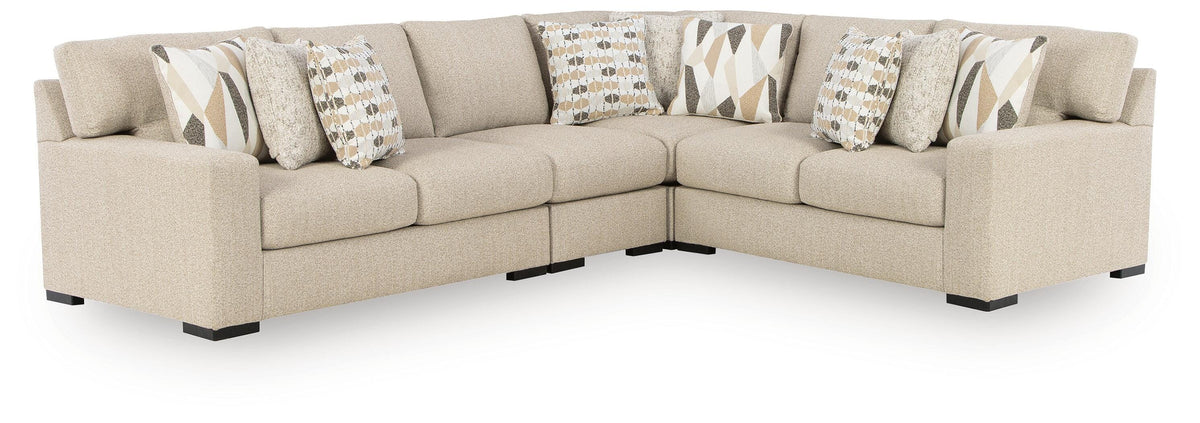 Laurelgrove 4-Piece Sectional Next-Gen Nuvella™ Performance Fabric Chenille
