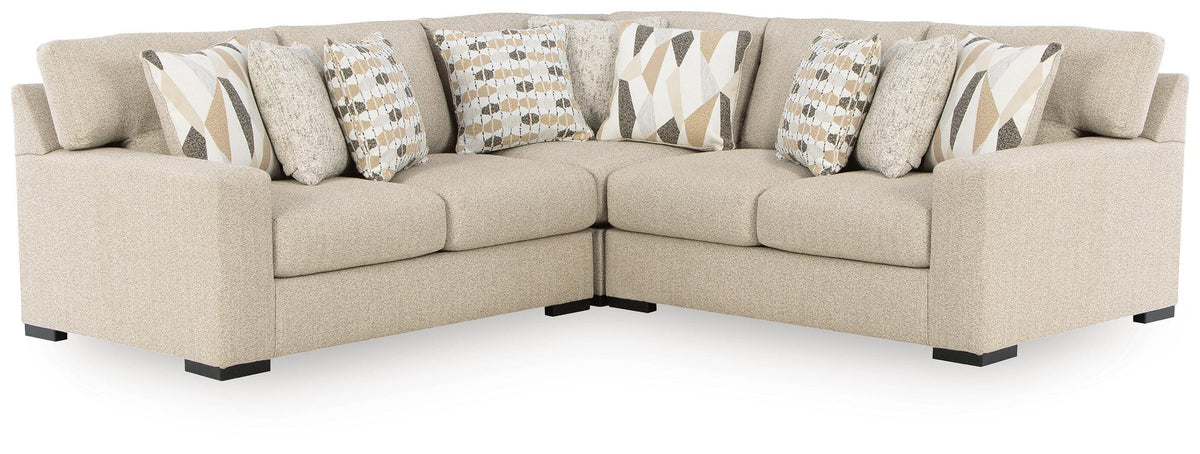Laurelgrove 3-Piece Sectional Next-Gen Nuvella™ Performance Fabric Chenille