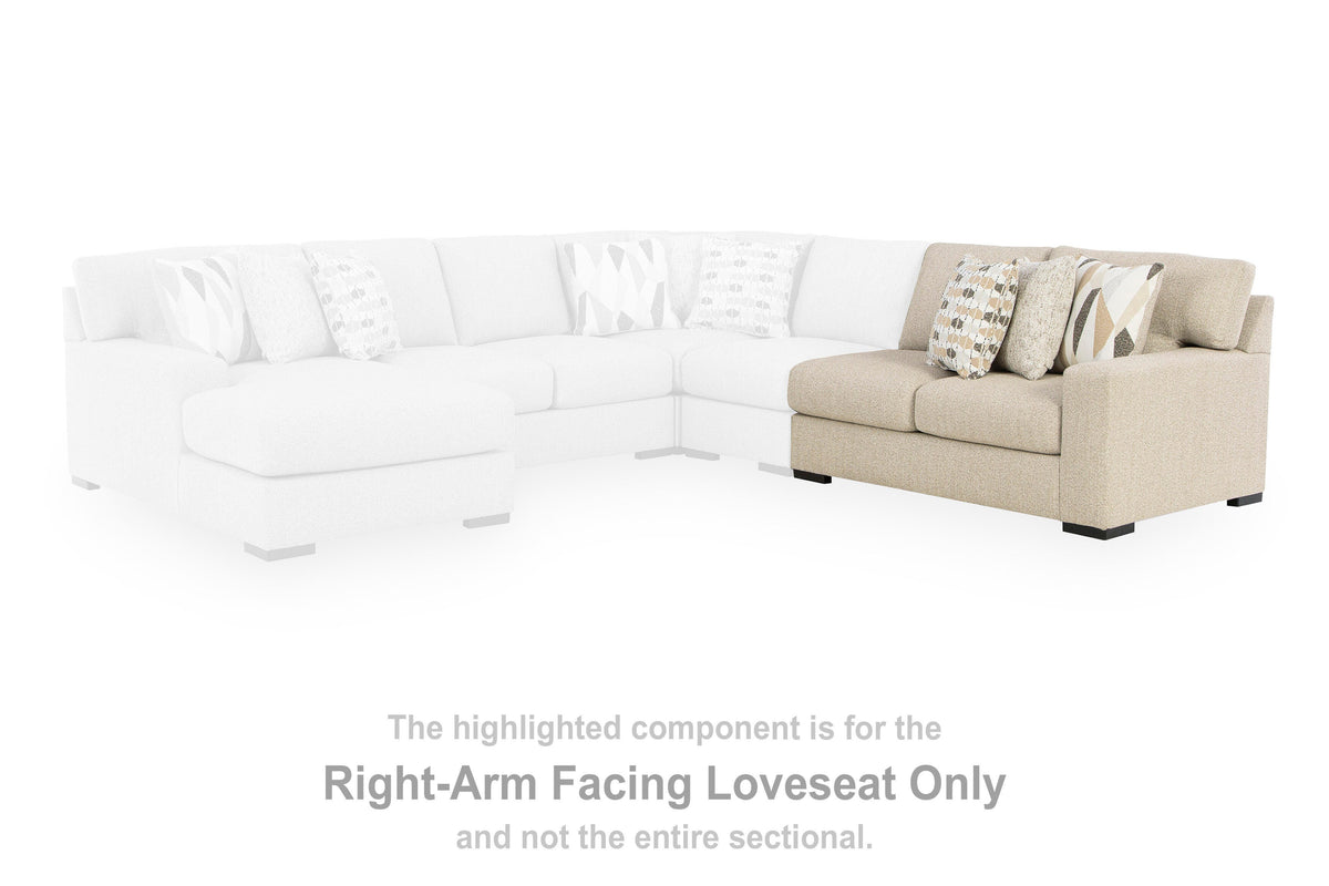 Laurelgrove RAF Loveseat Next-Gen Nuvella™ Performance Fabric Chenille