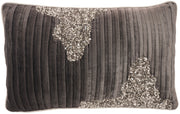 Sofia PN949 Charcoal Pewter 12" x 20" Throw Pillows