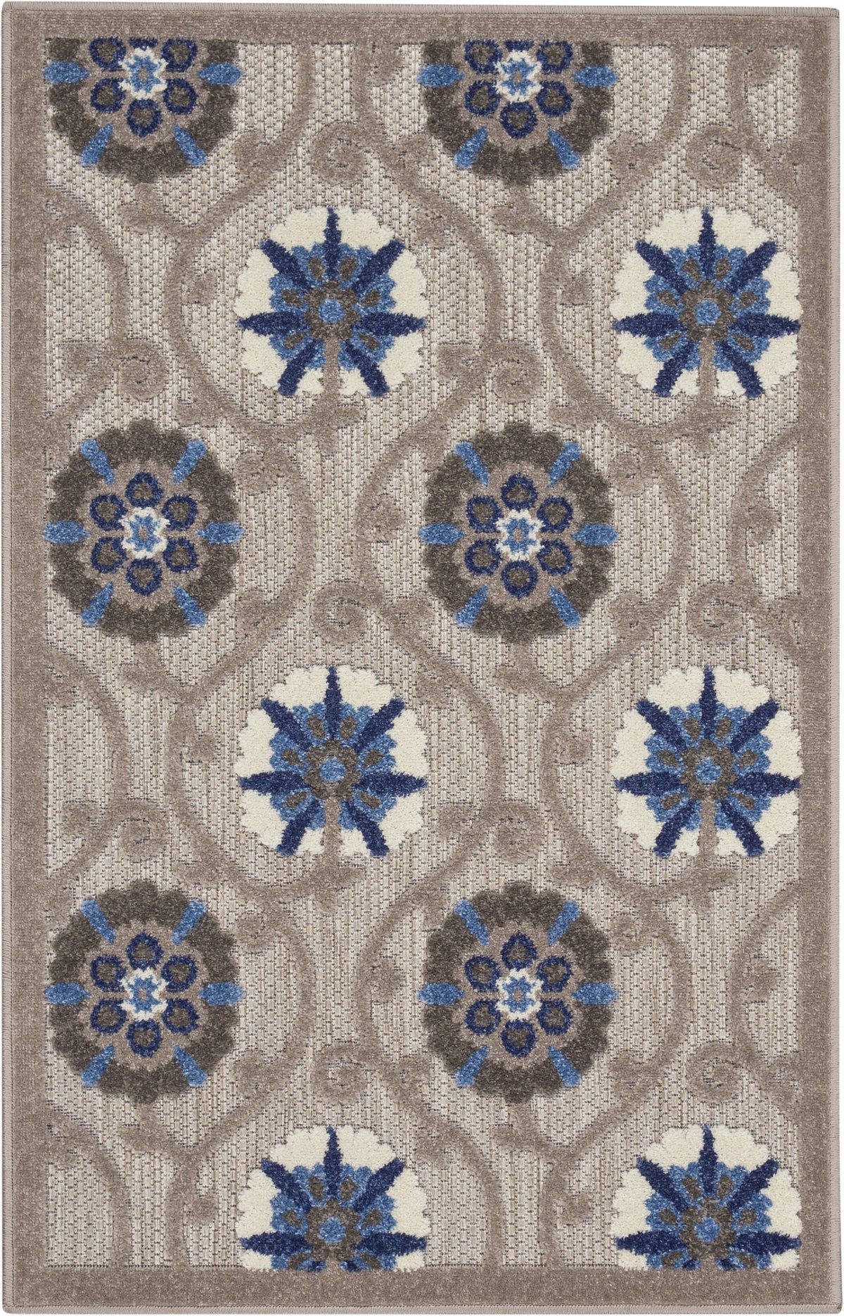 Aloha ALH19 Grey Blue Rug - Rectangle