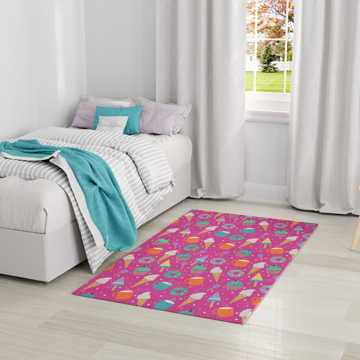 Imagination IMA19 Pink Multicolor Rug - room scene