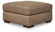 Veronella Oversized Accent Ottoman Leather