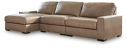 Veronella 3-Piece Sectional with Chaise Leather
