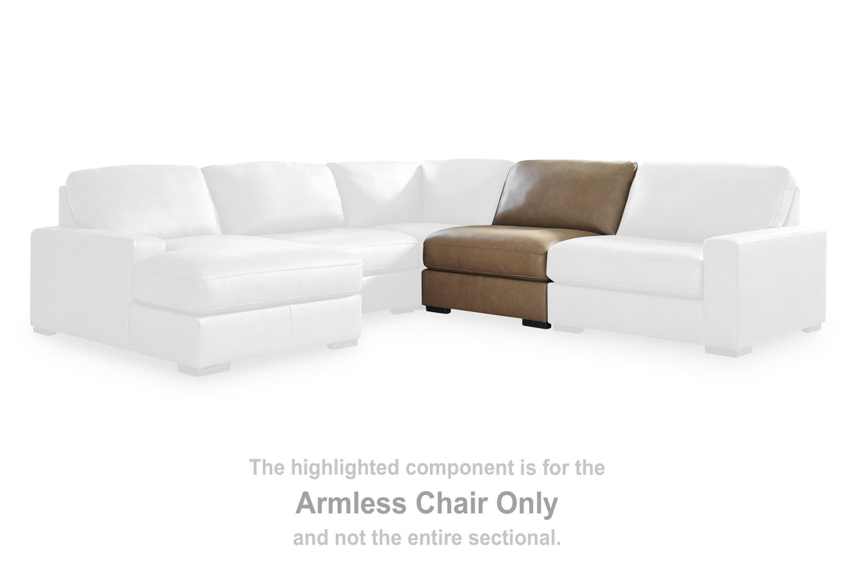Veronella Armless Chair Leather