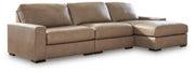 Veronella 3-Piece Sectional with Chaise Leather