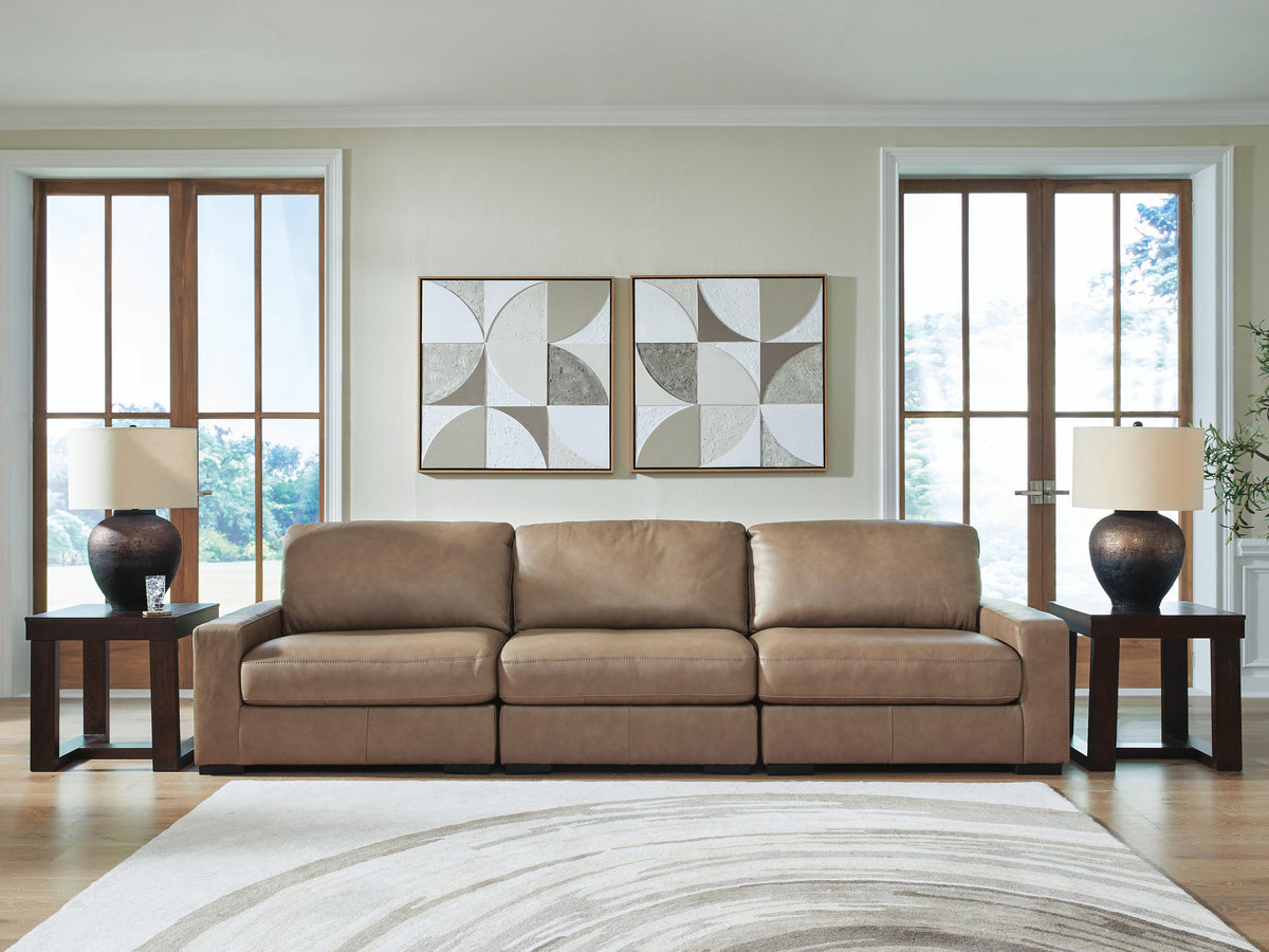 Veronella 3-Piece Sectional Sofa Leather