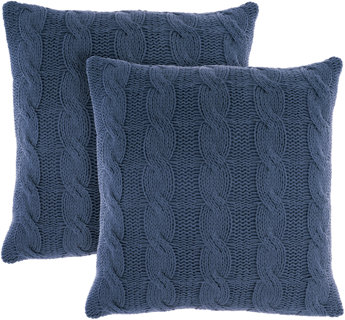 Lifestyle RC586 Navy 18" x 18" Set of 2 Throw Pillows